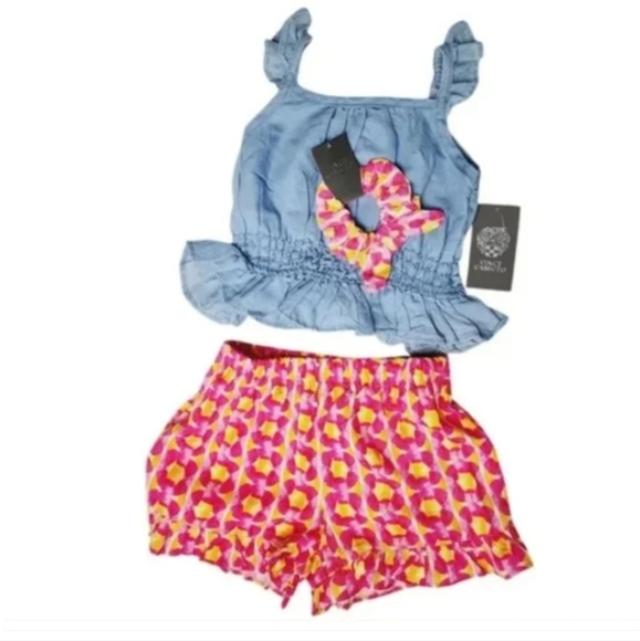 Vince Camuto 2 Pieces Set With Scrunchie Size 4 - Picture 2 of 8